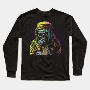 Hazmat Carl (For Dark Background) Long Sleeve T-Shirt